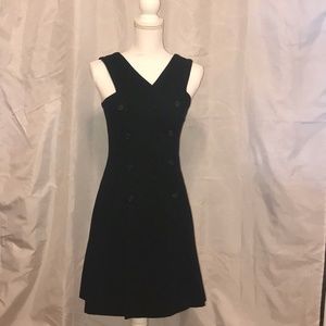 Anne Klein II Wool Double Breasted Wrap Dress US2